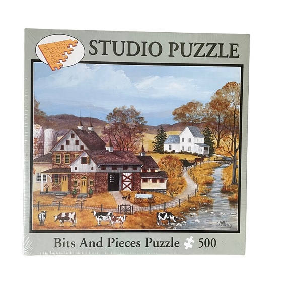Studio Puzzle Factory Sealed Bits And Pieces Heartland Country Puzzle 500 Pieces - Picture 1 of 5